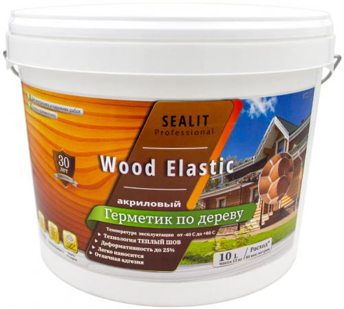 Купить ГЕРМЕТИК - Sealit Wood Elastic для работы с деревянными материалами 10 л в Нижнем Новгороде, Нижегородская область
