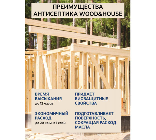 Заказать ГРУНТОВОЧНЫЙ АНТИСЕПТИК WOOD & HOUSE в Нижнем Новгороде, Нижегородская область